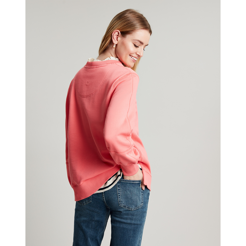 Joules Amina Crew Neck Sweatshirt - Coral-2